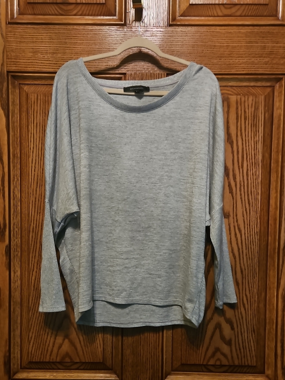 White House Black Market Light Blue Boatneck Sweatshirt